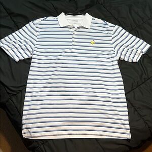 Masters Tech Polo Shirt - Blue and white